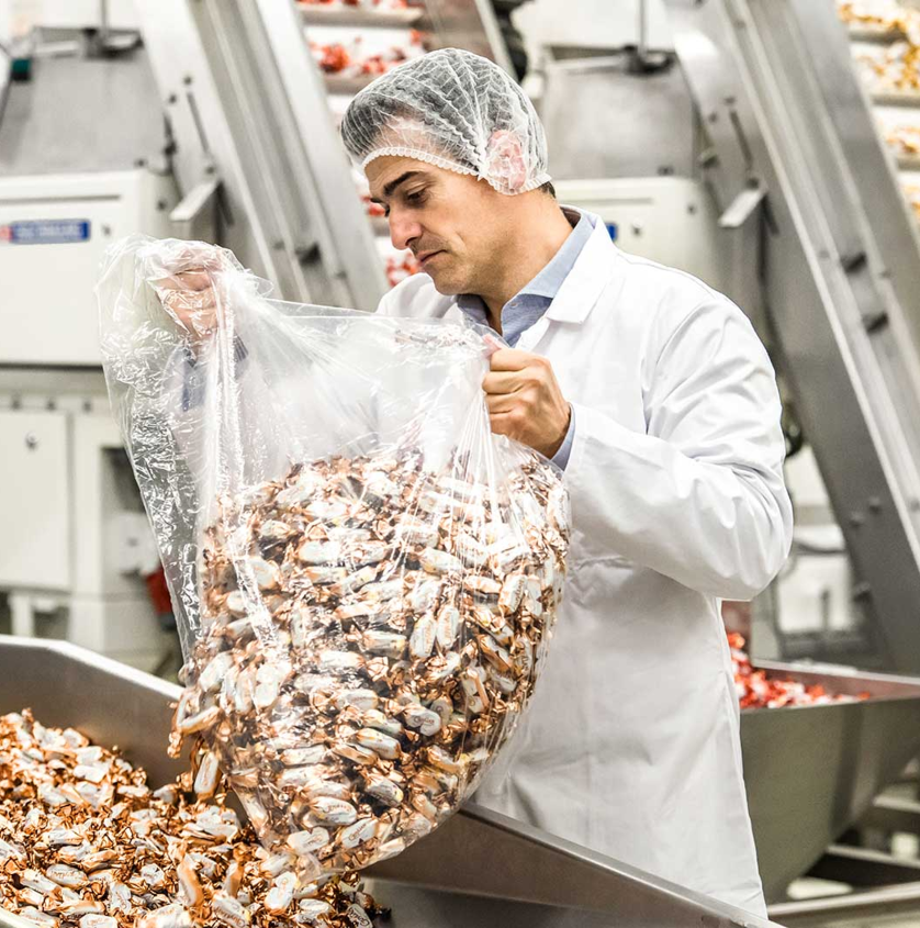 <span>± 30 miljoen</span> chocolade- verpakkingen per jaar